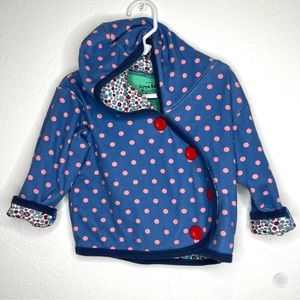 european little shrimp polka dot hoodie jacket